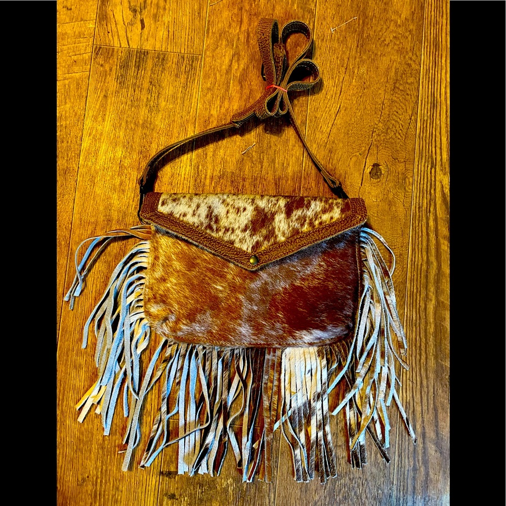 Cowhide handbag